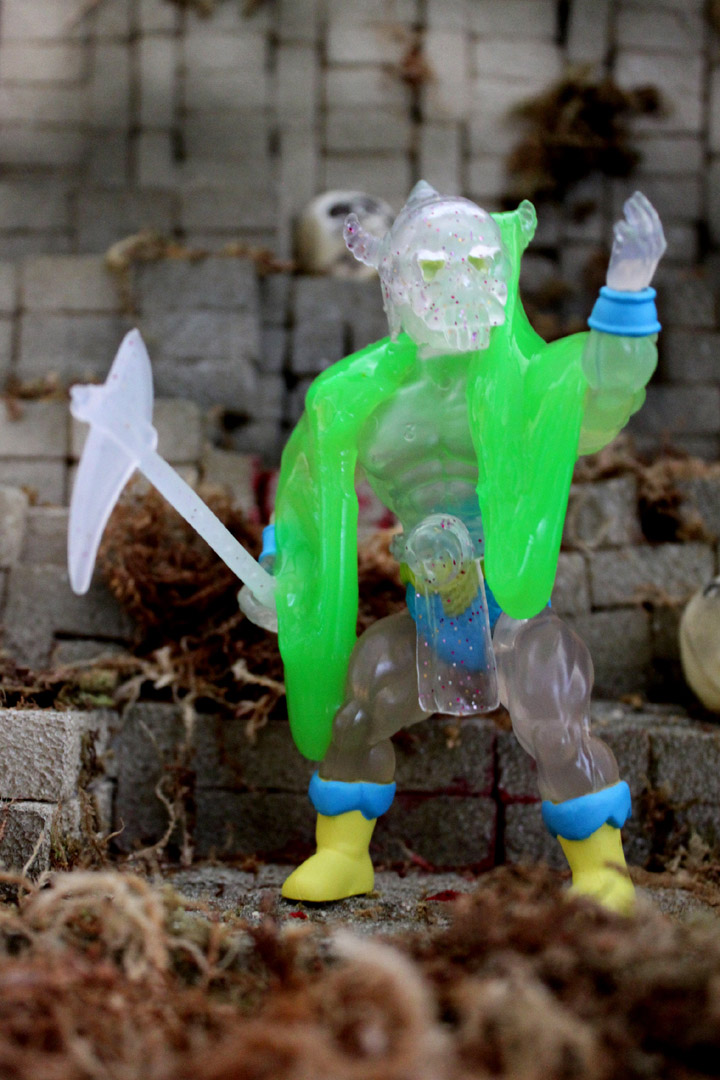 Aquamancer Slimed Drone Vintage Style Translucent Action Figure - Click Image to Close