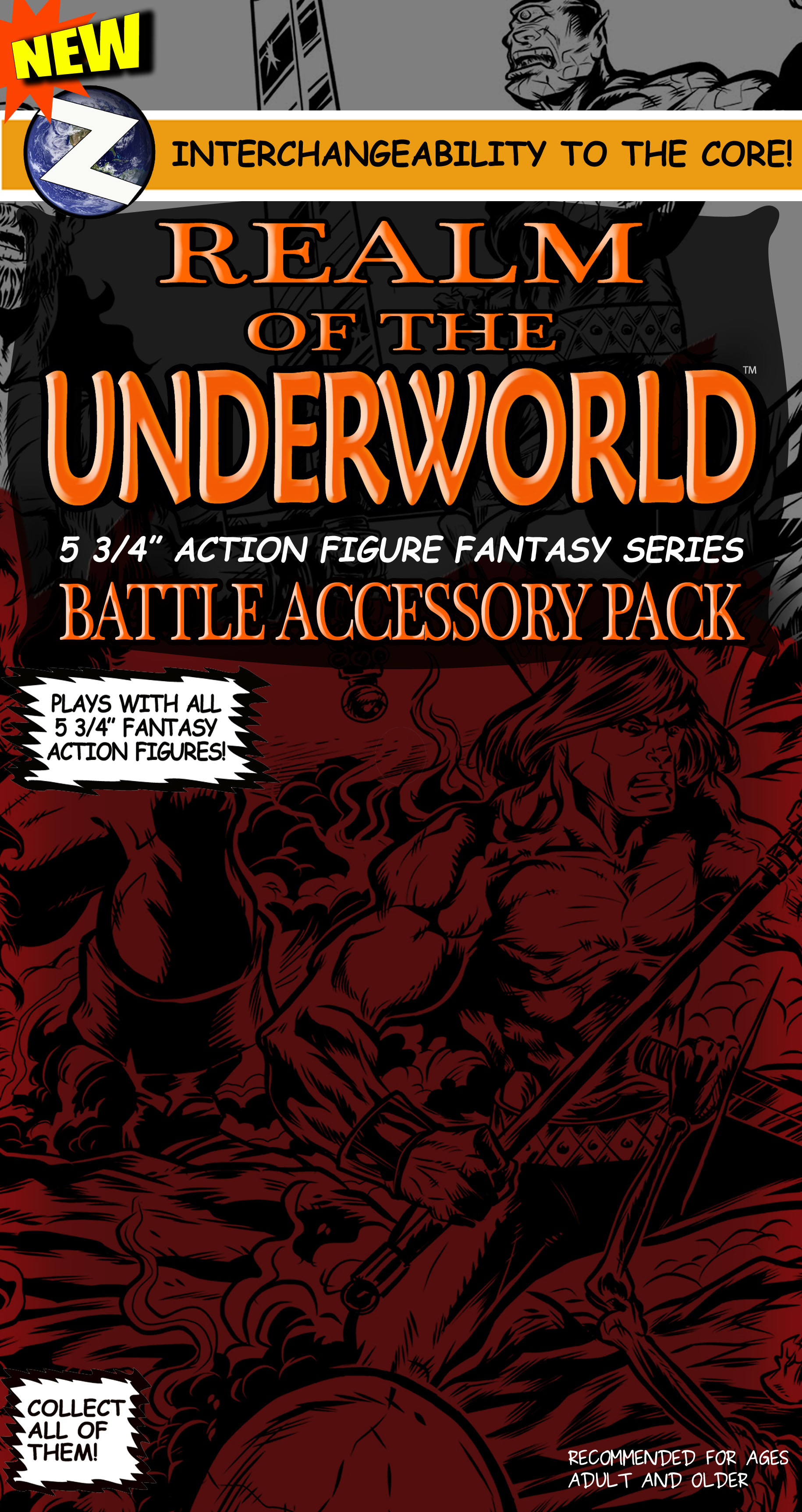 ROTU WAVE 2 Action Figure Interchangeable Battle Accessory Pack - Click Image to Close