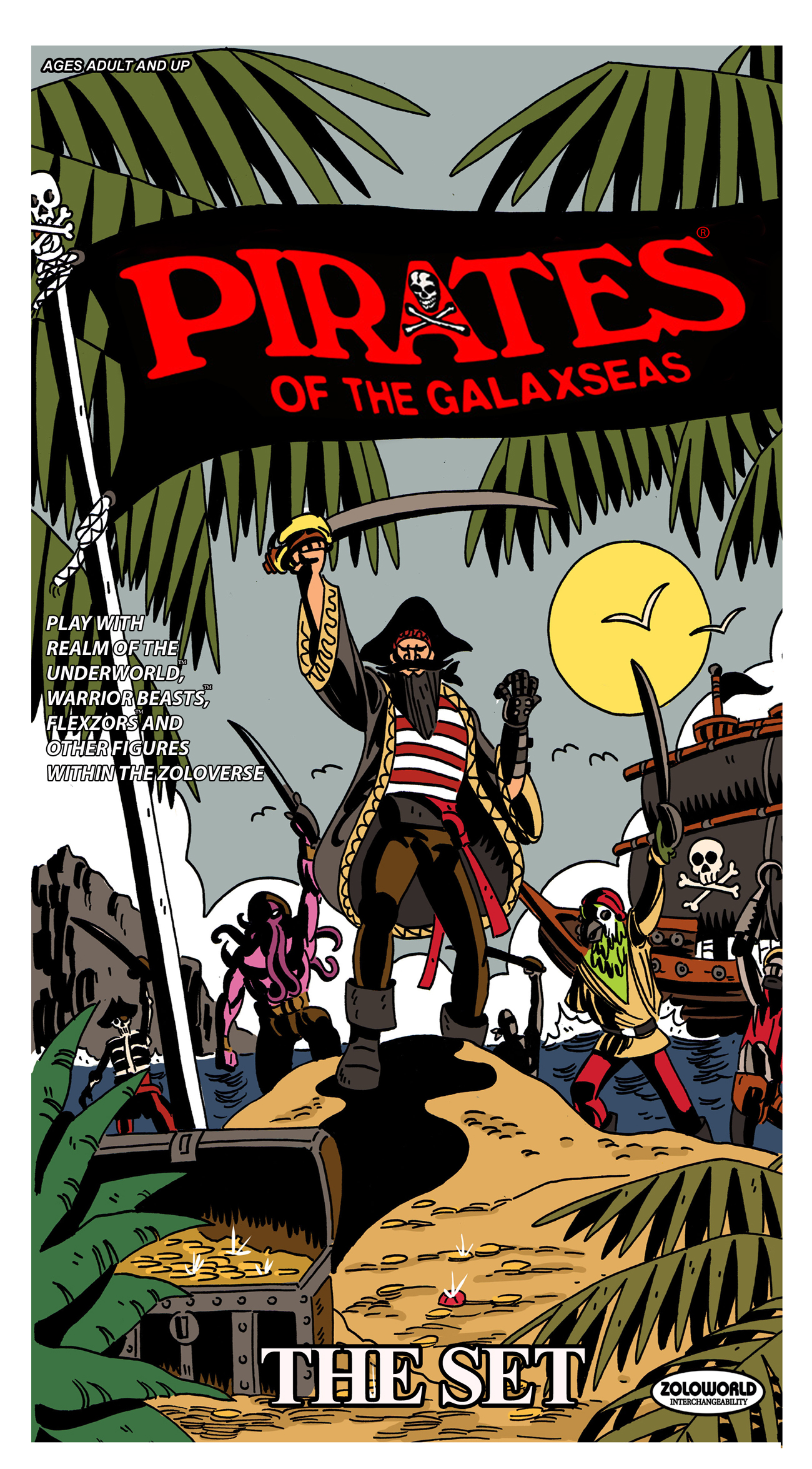 Pirates Of The Galaxseas Set Of 5 Figures