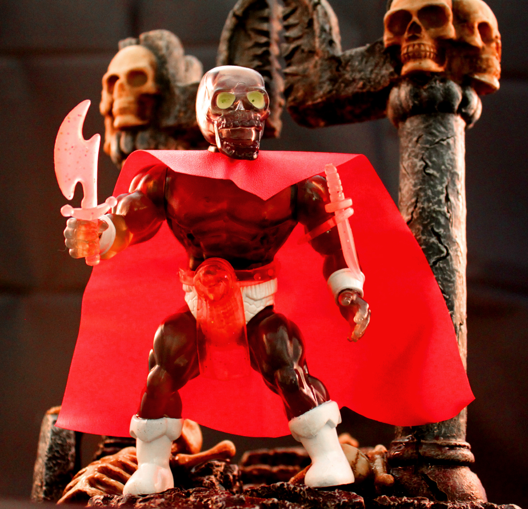 AMON DARK (EVIL DEMON) Skull Man NYCC EX Acton Figure Slimed Dro - Click Image to Close