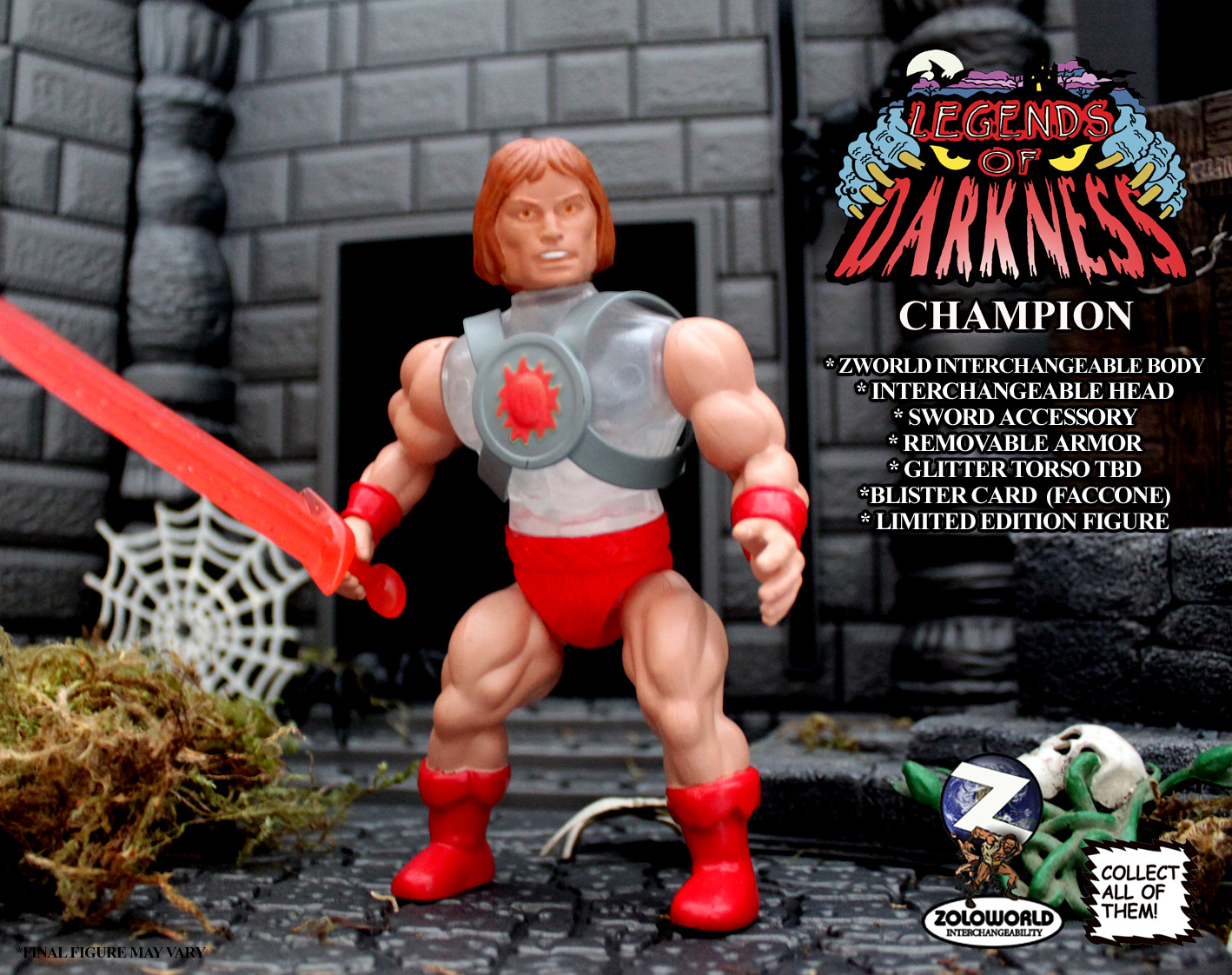 LEGENDS OF DARKNESS CHAMPION HERO FIGURE - Click Image to Close