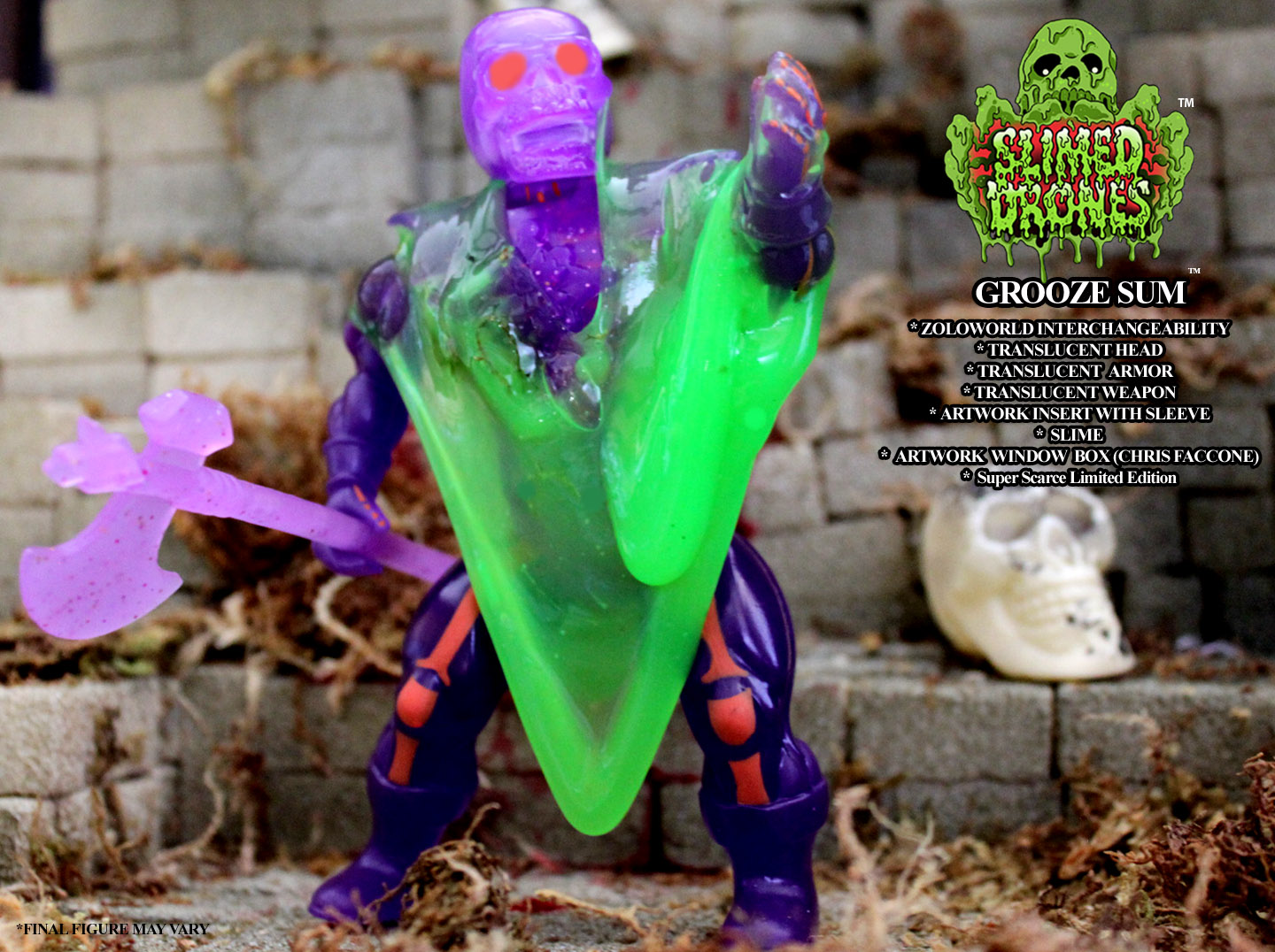 SLIMED DRONES GROOZE-SUM Translucent ROTU Vintage Style - Click Image to Close