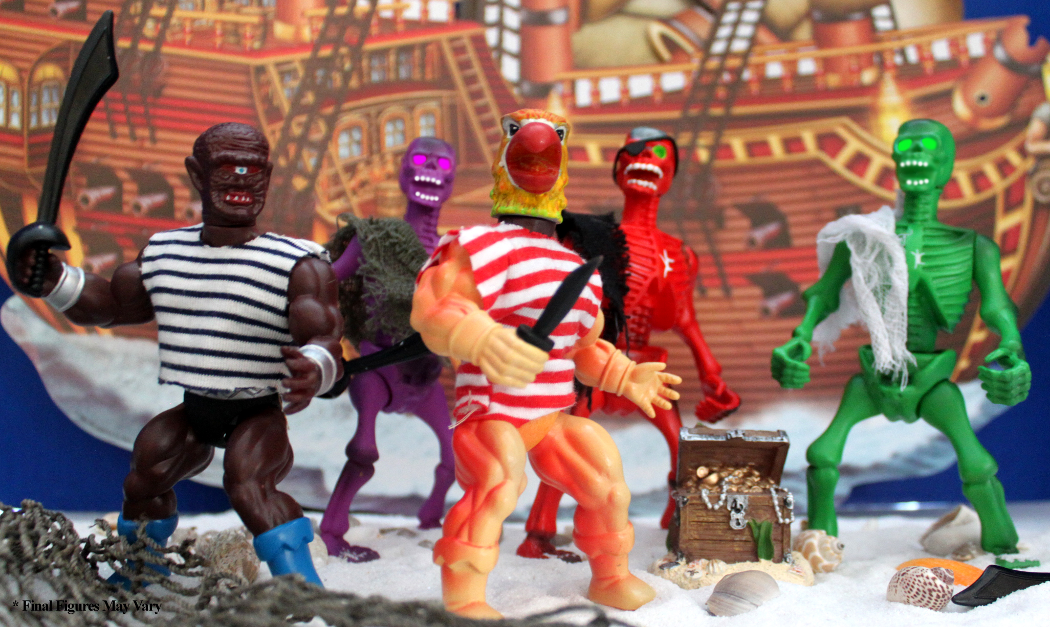 Pirates Of The Galaxseas Set Of 5 Figures - Click Image to Close