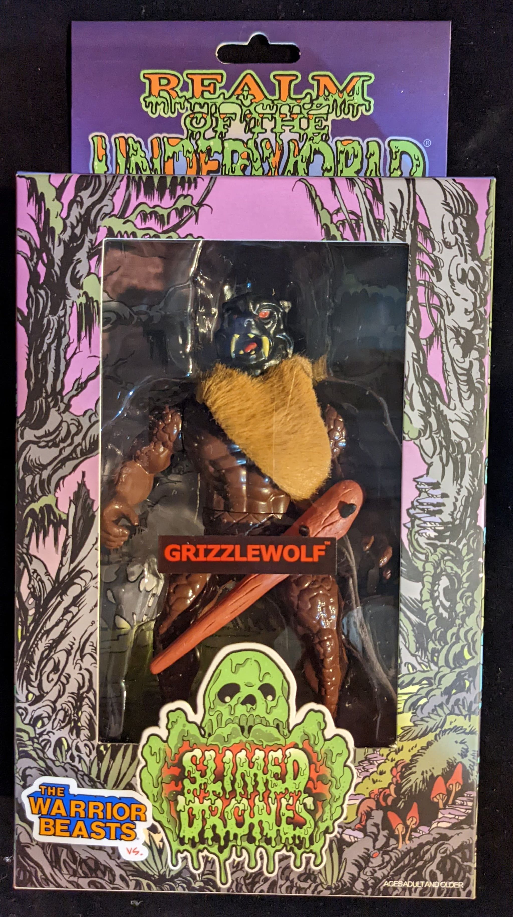 WARRIOR BEASTS VS. SLIMED DRONES GRIZZLEWOLF WEB X MIB LIMITED - Click Image to Close