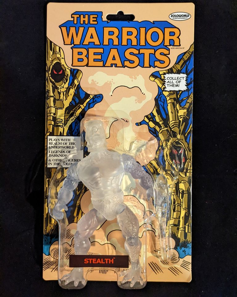 2022 Warrior Beasts Stealth Translucent Beast Action Figure